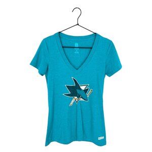 NHL Sharks Pavelski 8 Hockey V-neck Tee | Medium